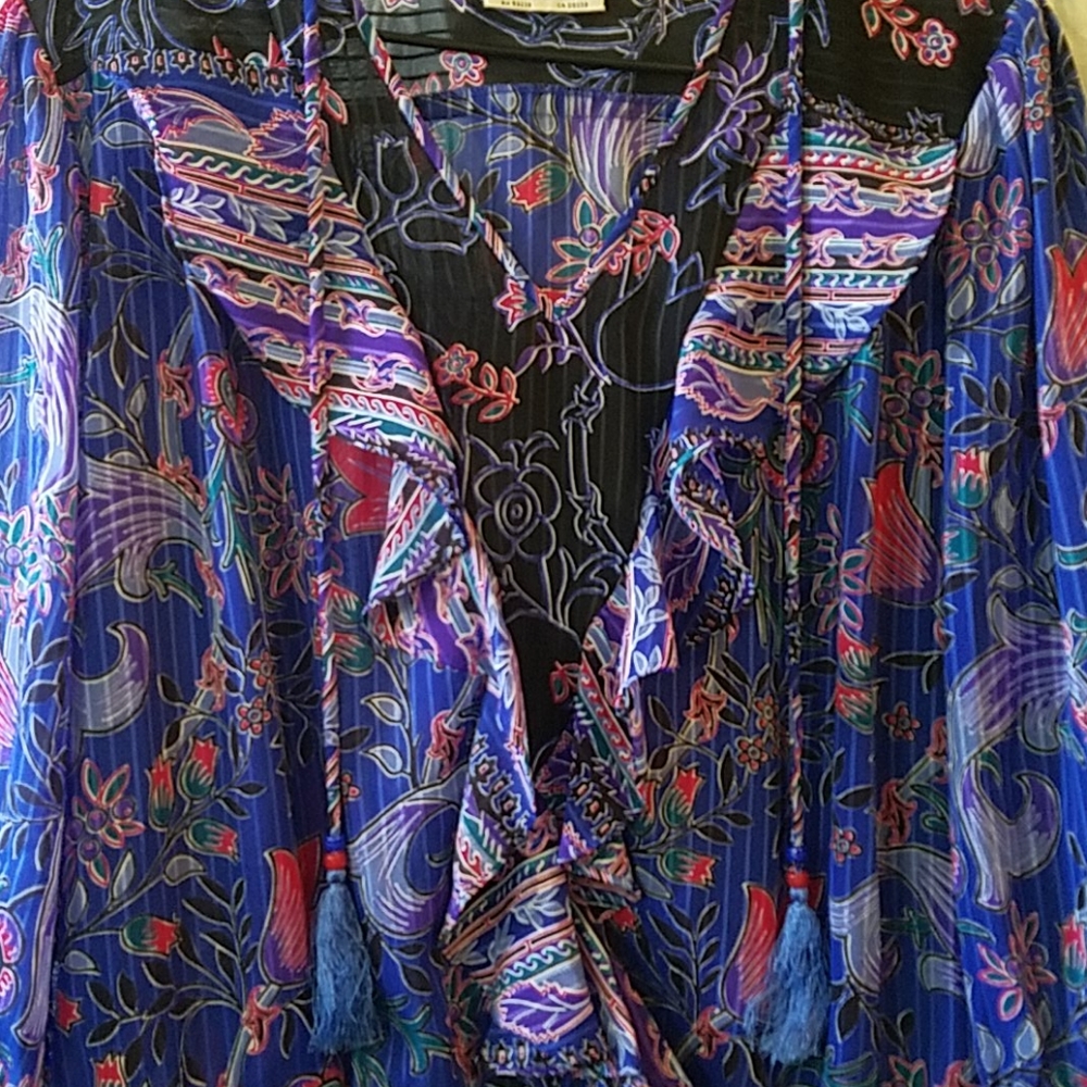Vintage Mosaic georgette two piece dress - Picture 6 of 11